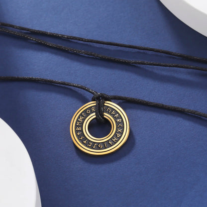 Vintage Nordic Rune Necklace Amulet - Odin's Shore