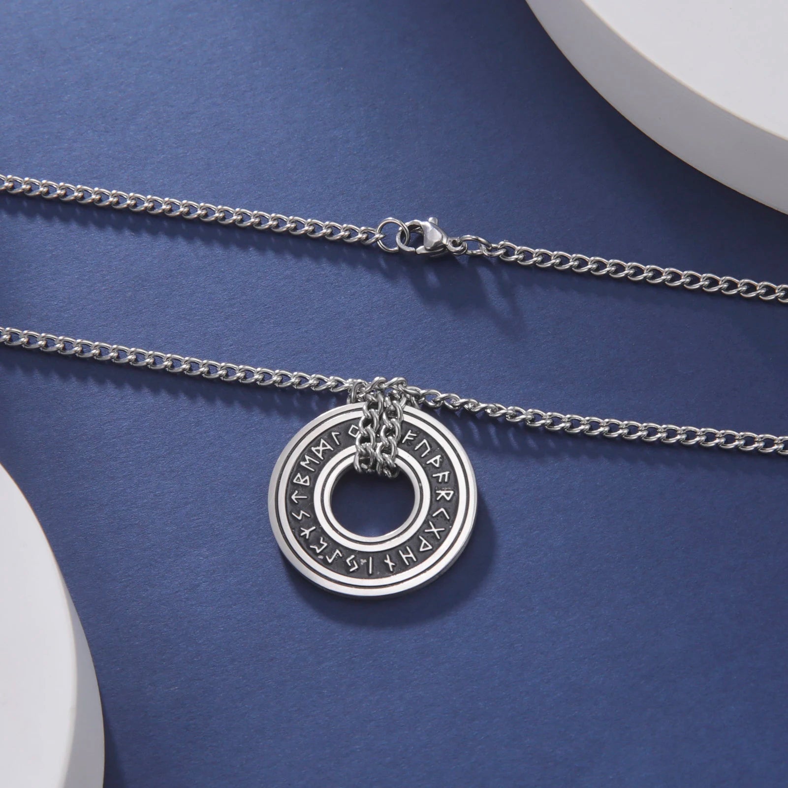 Vintage Nordic Rune Necklace Amulet - Odin's Shore