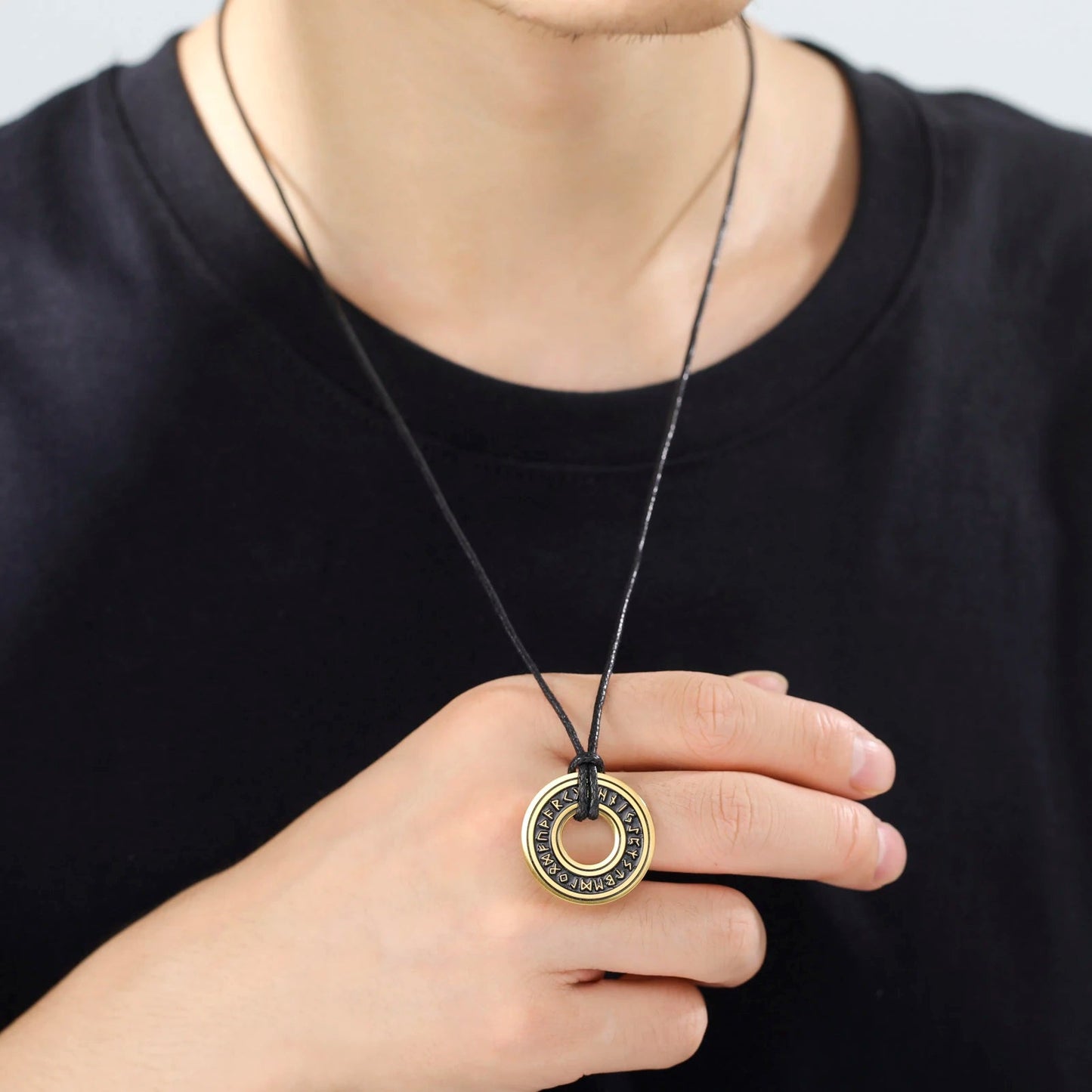 Vintage Nordic Rune Necklace Amulet - Odin's Shore
