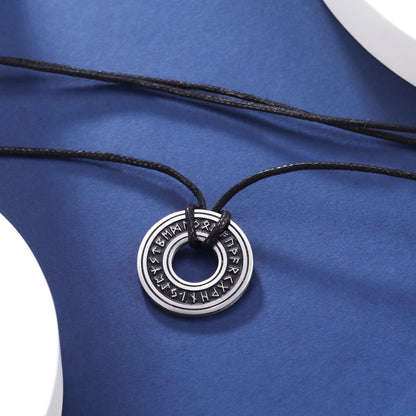 Vintage Nordic Rune Necklace Amulet - Odin's Shore