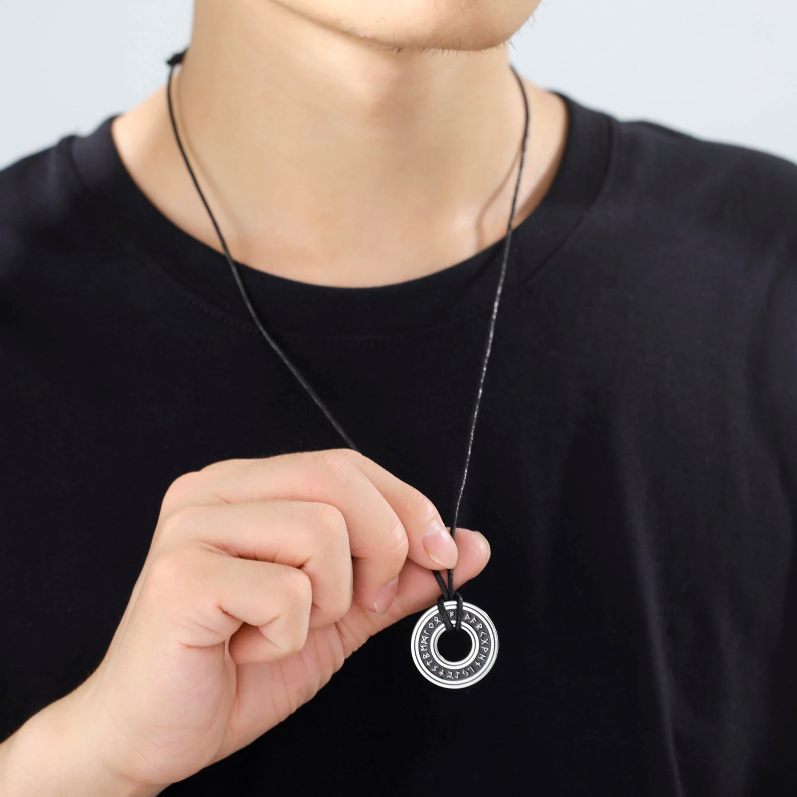 Vintage Nordic Rune Necklace Amulet - Odin's Shore